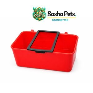 550g bird feeding cup with separator and hanging hooks for cage birds