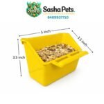 Birds feeding cup with perch (200ml) - Image 2