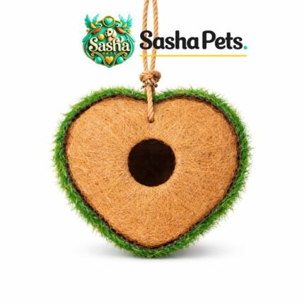 Heart shape coir bird nest decorative hanging nest for finches