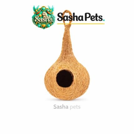Natural coir fibre finches nest hanging bird breeding nest for small birds