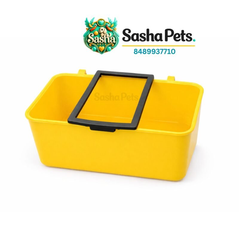 550g bird feeding cup with separator and hanging hooks for cage birds