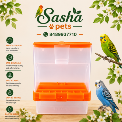 Smart 300g Automatic Bird Feeder – No Waste Seed Feeder for Finches & Lovebirds