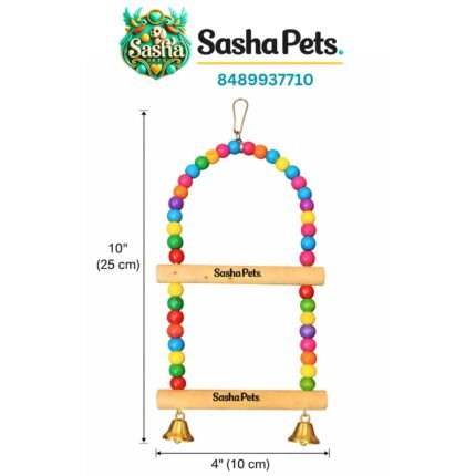 Bird two perch playing swing toy small