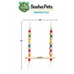 Bird wooden playing swing large - Image 2