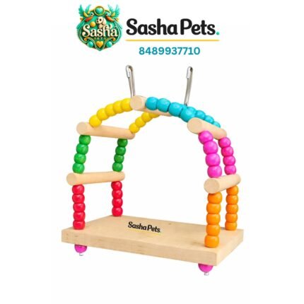 Birds playing toy house type