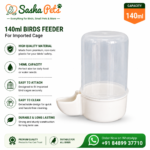 140ml birds imported cage drinker