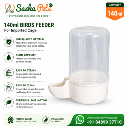 140ml birds imported cage drinker