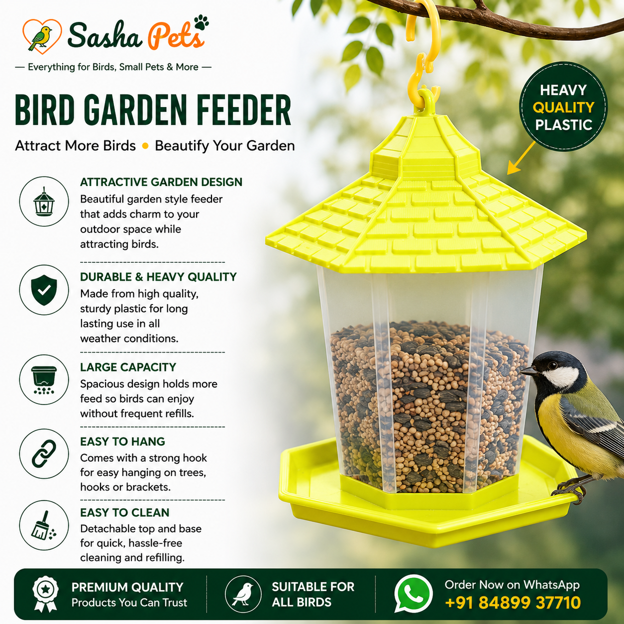 2026/07/1002346013.png Birds garden feeder new model - Image 1
