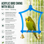 Birds swing house type glass