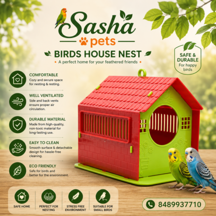 Birds house nest plastic